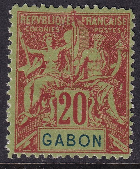 Gabon 1904 Sc 22 MH*