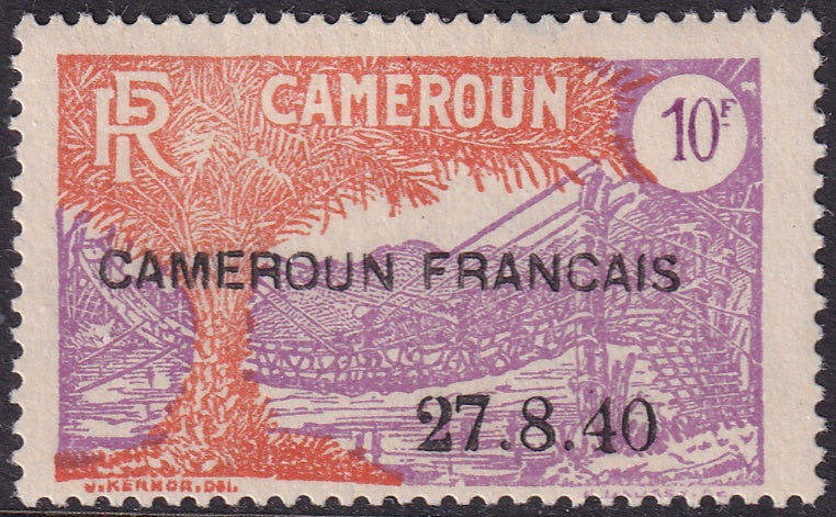 Cameroun 1940 Sc 278 MLH* partial gum