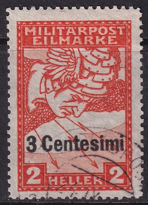 Italy 1918 Sc NE1 Austrian occupation express used