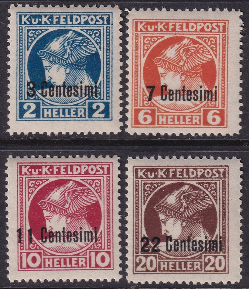 Italy 1918 Sc NP1-4 Austrian occupation newspaper set MNH**