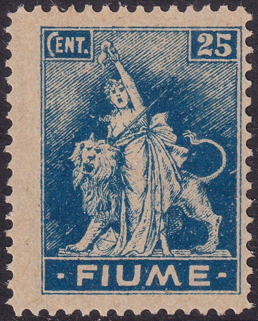 Fiume 1919 Sc 33a MH* greyish paper