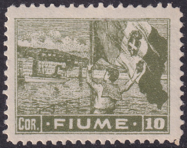Fiume 1919 Sc 43 MLH* whitish paper light crease