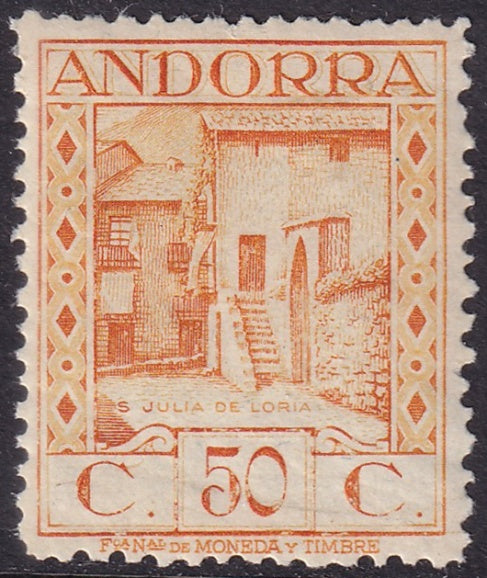 Andorra Spanish 1929 Sc 21 MNH** perf 14