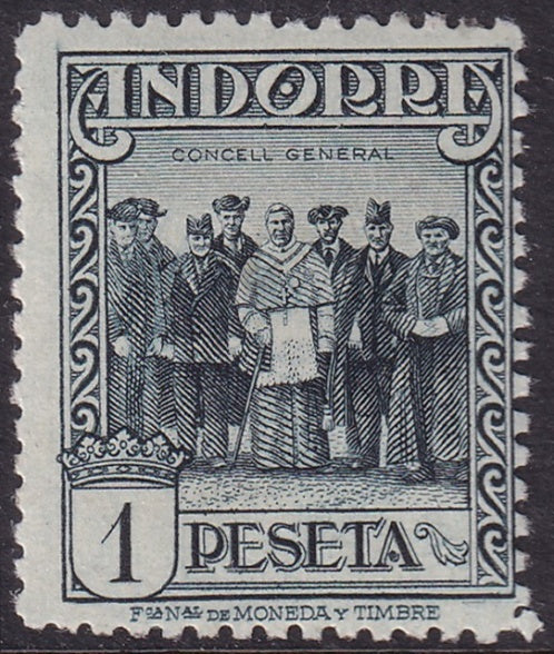 Andorra Spanish 1929 Sc 22 MNH** perf 14