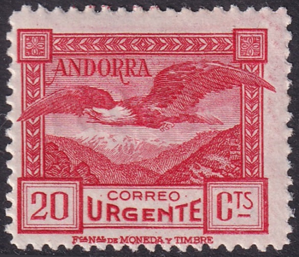 Andorra Spanish 1929 Sc E3 express MH*