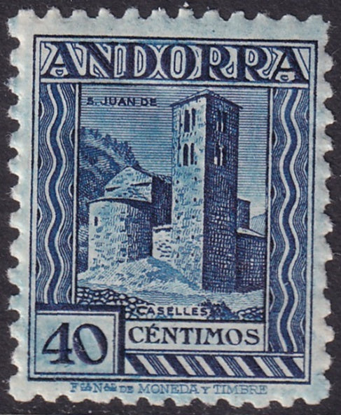 Andorra Spanish 1931 Sc 20a MLH* perf 11.5 light crease
