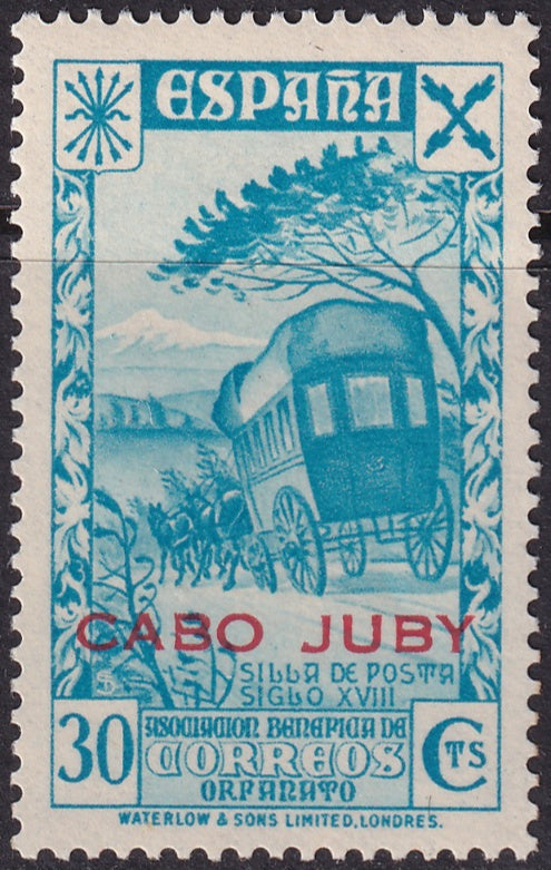 Cape Juby 1943 beneficencia Ed 14 MNH**