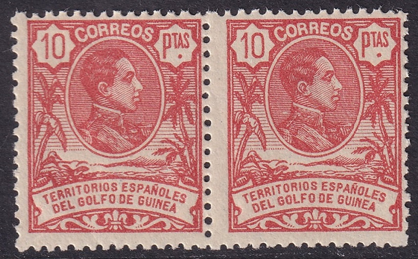 Spanish Guinea 1909 Sc 97 pair MNH**