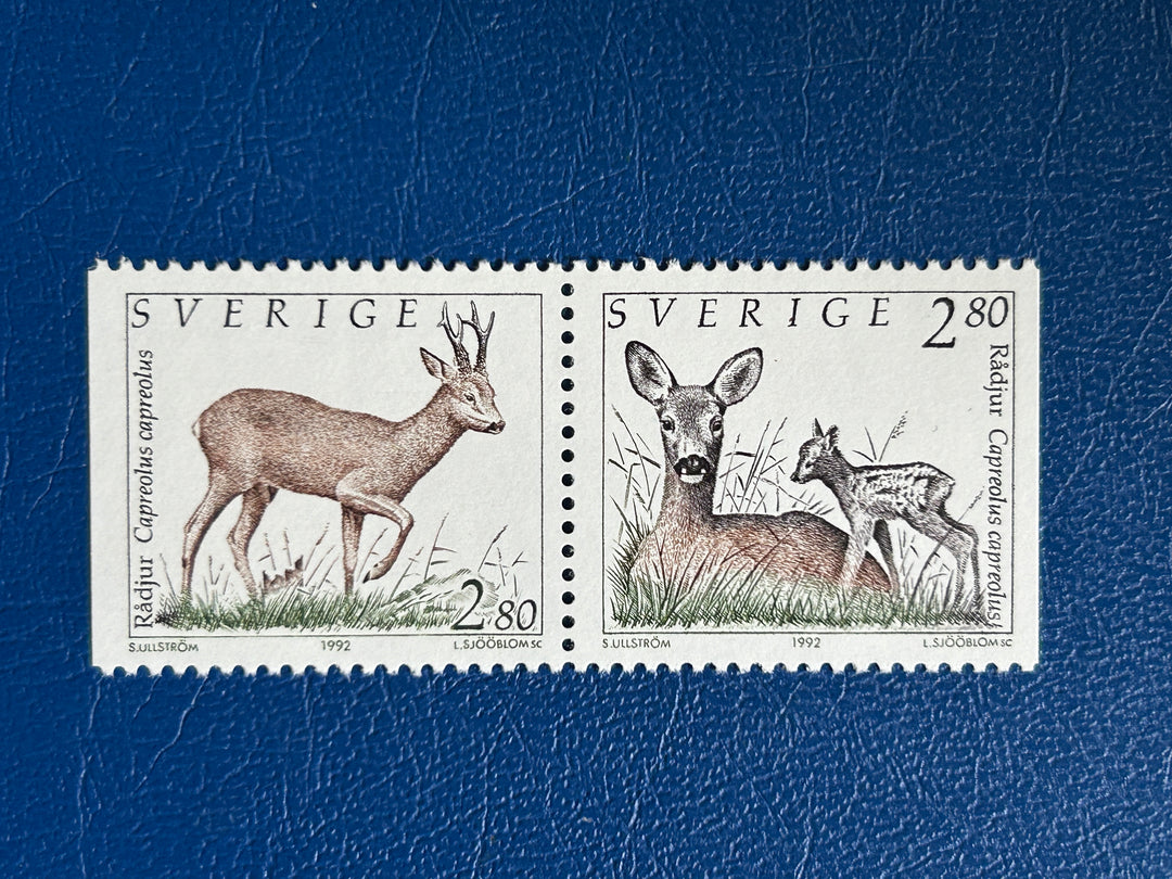 Sweden- 1992 - Western Roe Deer - MNH** (fauna)
