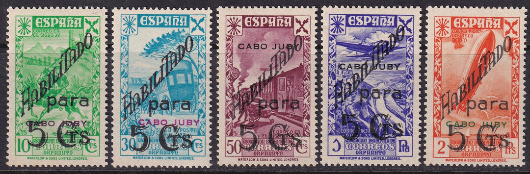 Cape Juby 1941 beneficencia Ed 7-11 set MNH**