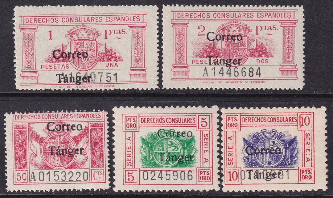 Spanish Tangier 1938 Ed 142-6 set MLH*