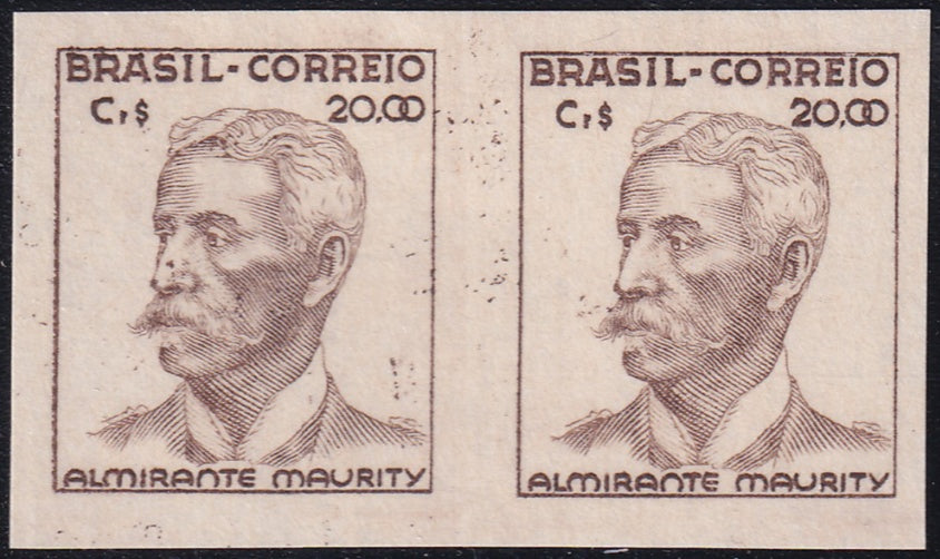 Brazil 1950 Sc 669 imperf pair MNGAI(*)