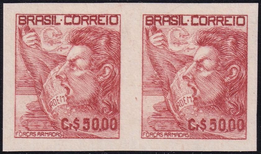 Brazil 1951 Sc 670 imperf pair MNGAI(*)