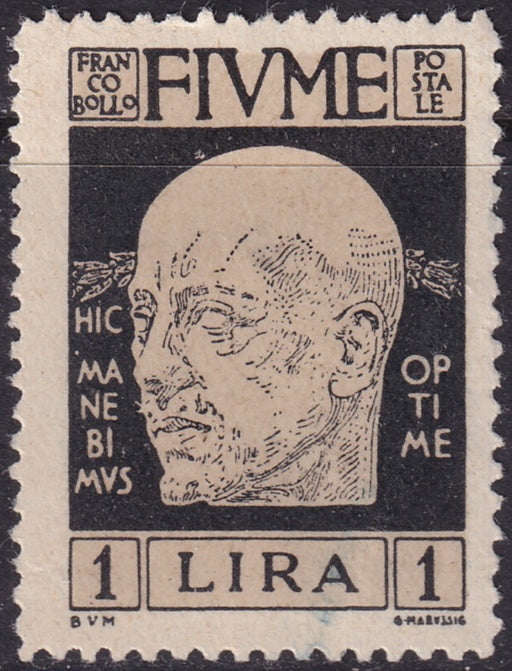 Fiume 1920 Sc 95 MH* corner crease