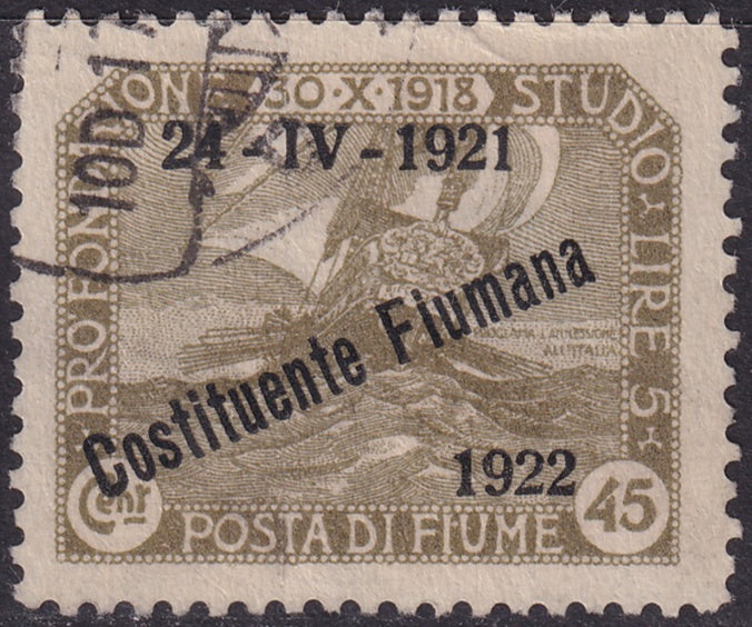 Fiume 1922 Sc 165 used