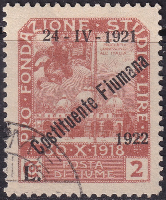 Fiume 1922 Sc 169 used