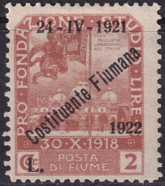 Fiume 1922 Sc 169 MH*