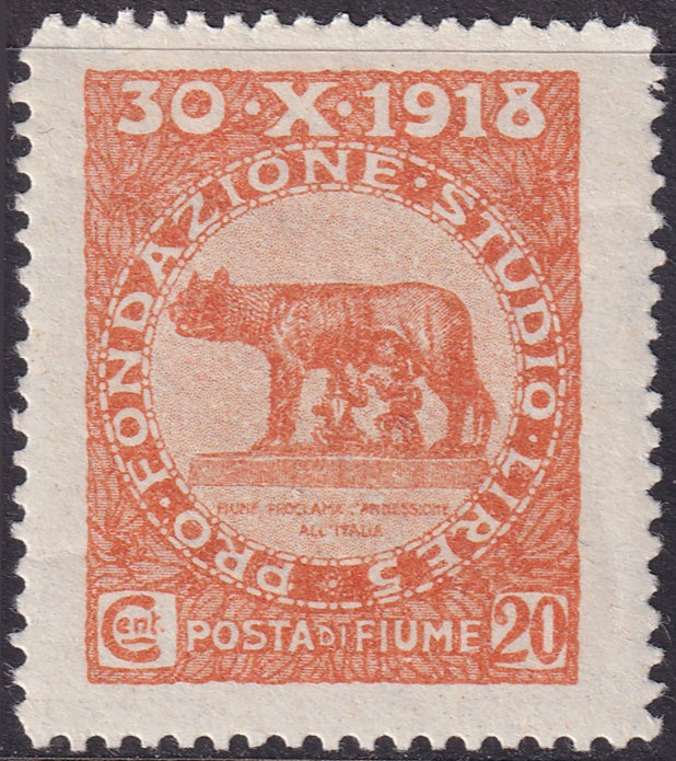 Fiume 1919 Sc B7 MH* some small creases