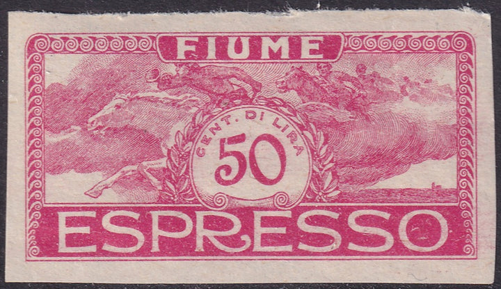 Fiume 1920 Sc E3 express imperf MNH** experts mark