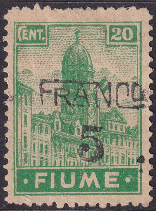 Fiume 1919 Sc 58 MNG(*) on greyish paper variety