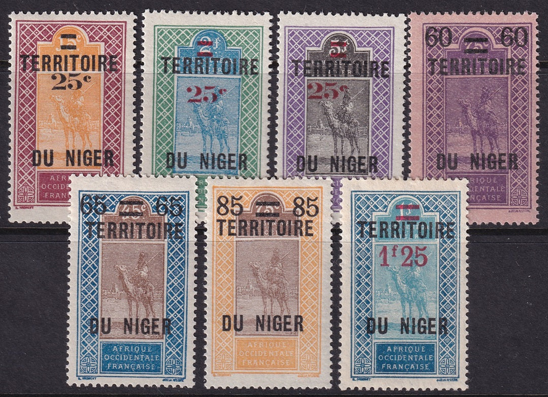 Niger 1922 Sc 22-6 set MH*