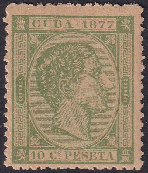 Cuba 1877 Sc 71 MLH* toned