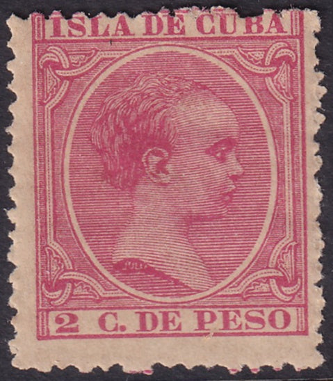 Cuba 1894 Sc 138 MLH* streaky gum