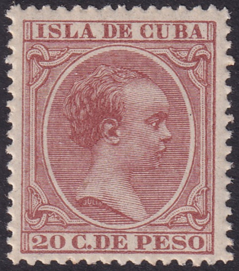 Cuba 1894 Sc 152 MLH* streaky gum