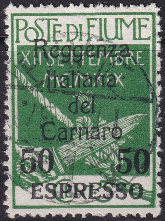 Fiume 1920 Sc E5 express used forgery