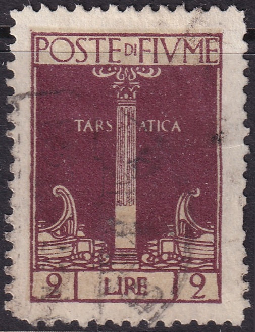 Fiume 1923 Sc 181 used some damaged perfs