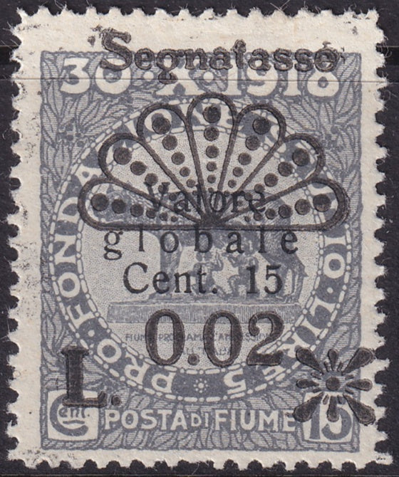 Fiume 1921 Sc J15 postage due MH*