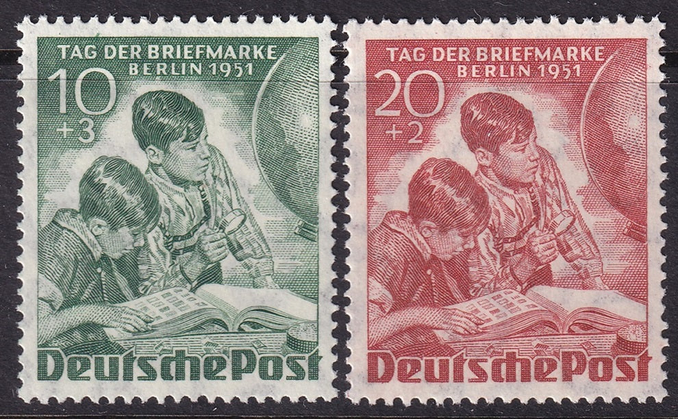 Berlin 1951 Sc 9NB6-7 set MNH**