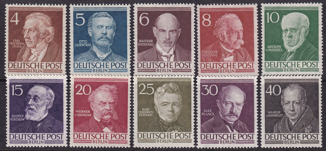 Berlin 1952 Sc 9N84-93 set MNH**