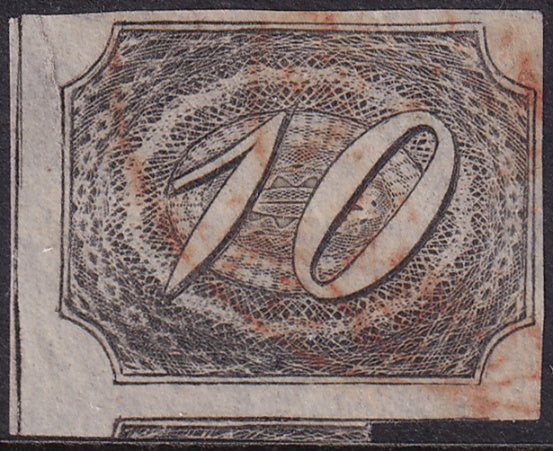 Brazil 1846 Sc 7 used red cancel