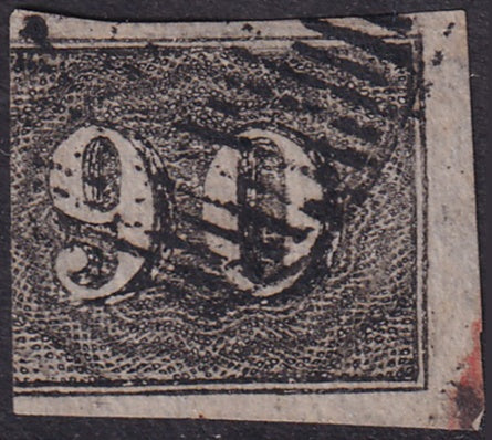 Brazil 1850 Sc 25 used black grill cancel