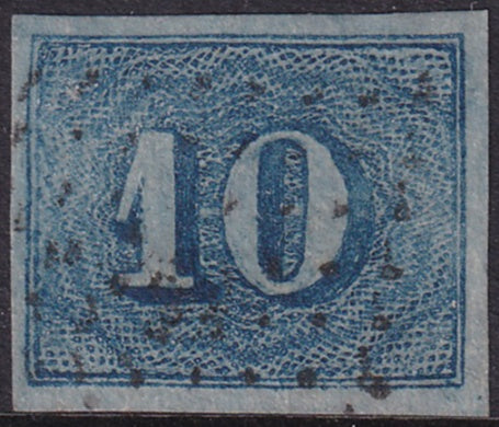 Brazil 1854 Sc 37b used lozenge with dots cancel 