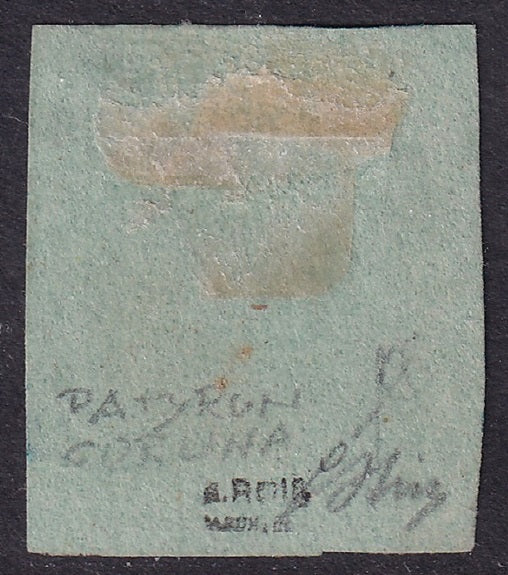 Spain 1864 Sc 65 España Ed 67 used Ferrol (Coruña) blue date cancel signed Oliva