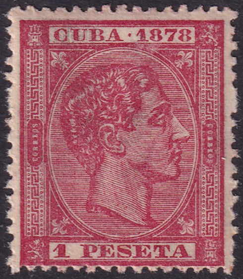 Cuba 1878 Sc 81 MNH** toned gum