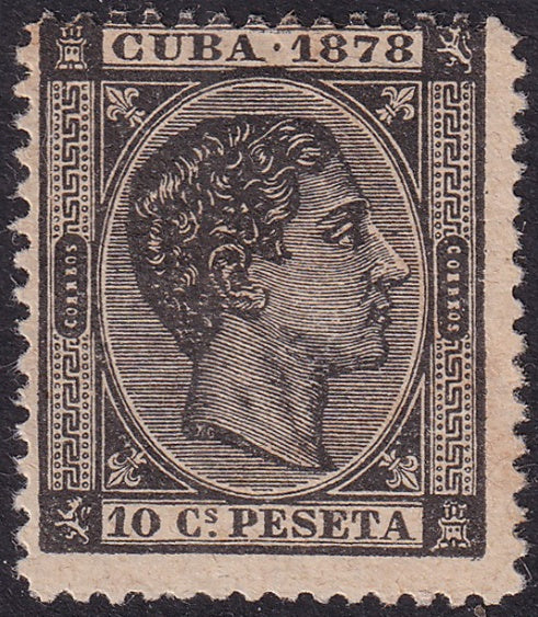 Cuba 1878 Sc 77 MNG(*) light staining