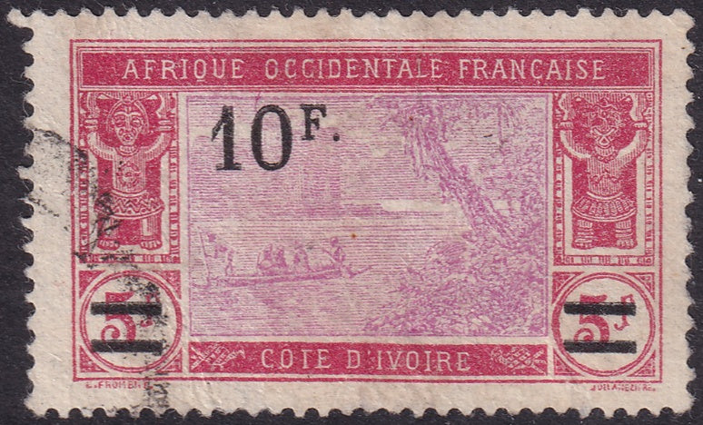 Ivory Coast 1927 Sc 90 used