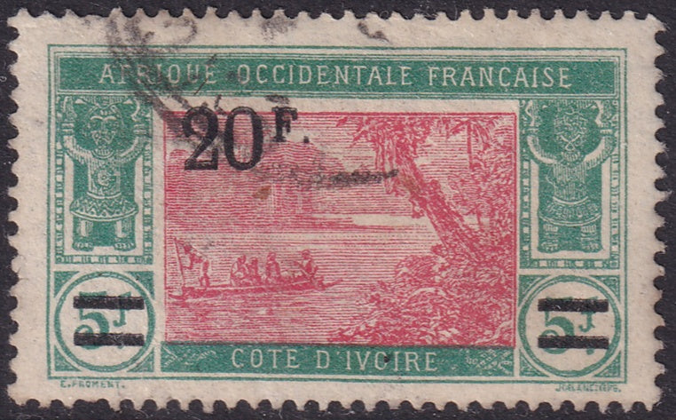 Ivory Coast 1927 Sc 91 used