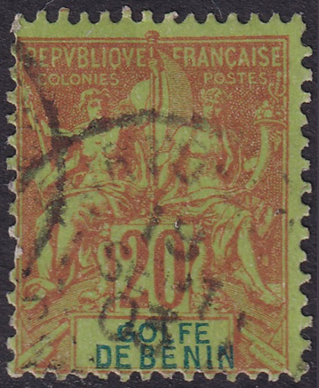 Benin 1893 Sc 26 used Porto-Novo cancel