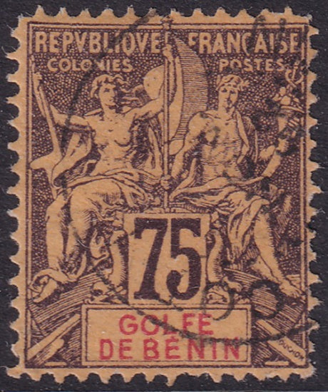 Benin 1893 Sc 31 used Cotonou cancel