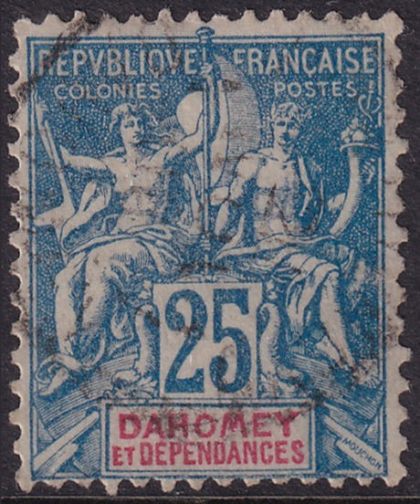 Dahomey 1901 Sc 9 used