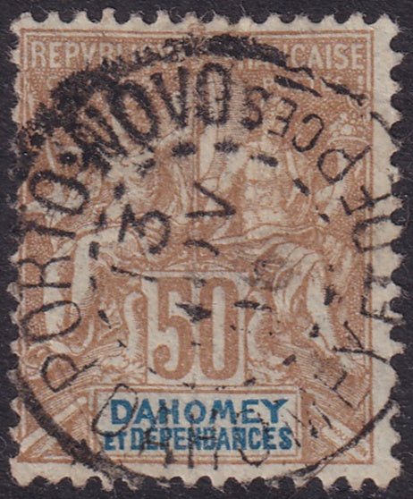 Dahomey 1905 Sc 12A used Porto-Novo cancel