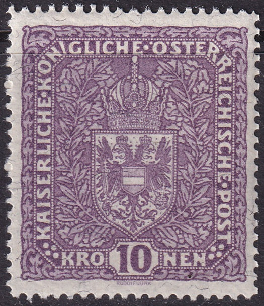 Austria 1919 Sc 175 MNH** granite paper type II