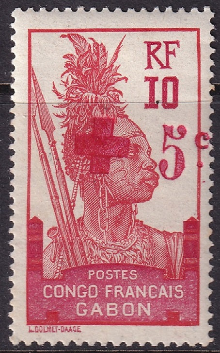 Gabon 1916 Sc B1 MLH*