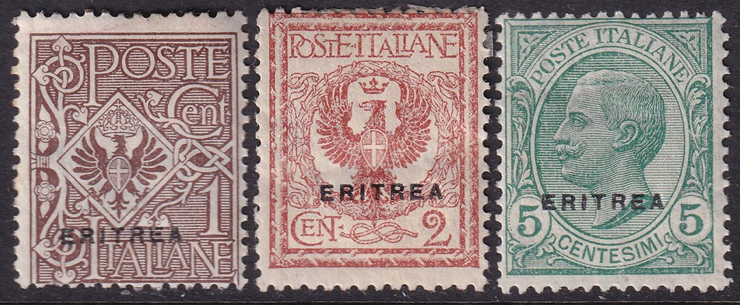 Eritrea 1924 Sc 88-90 set MH* heavy hinging