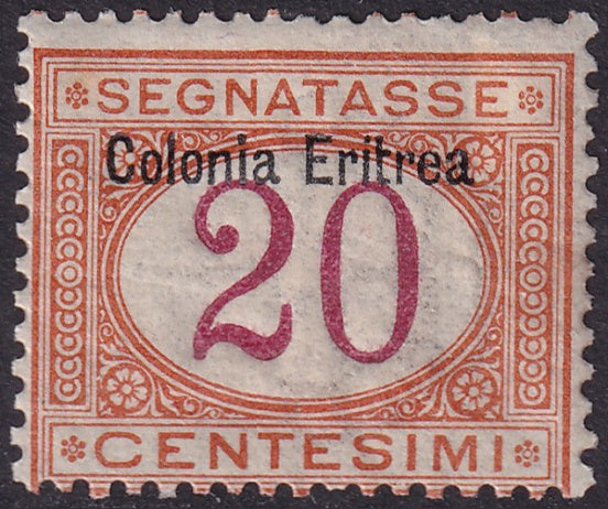 Eritrea 1903 Sc J3 postage due MH*