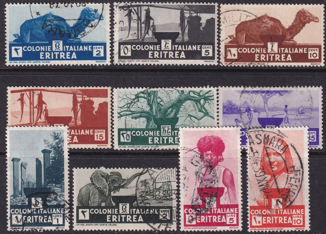 Eritrea 1934 Sc 158-67 set used